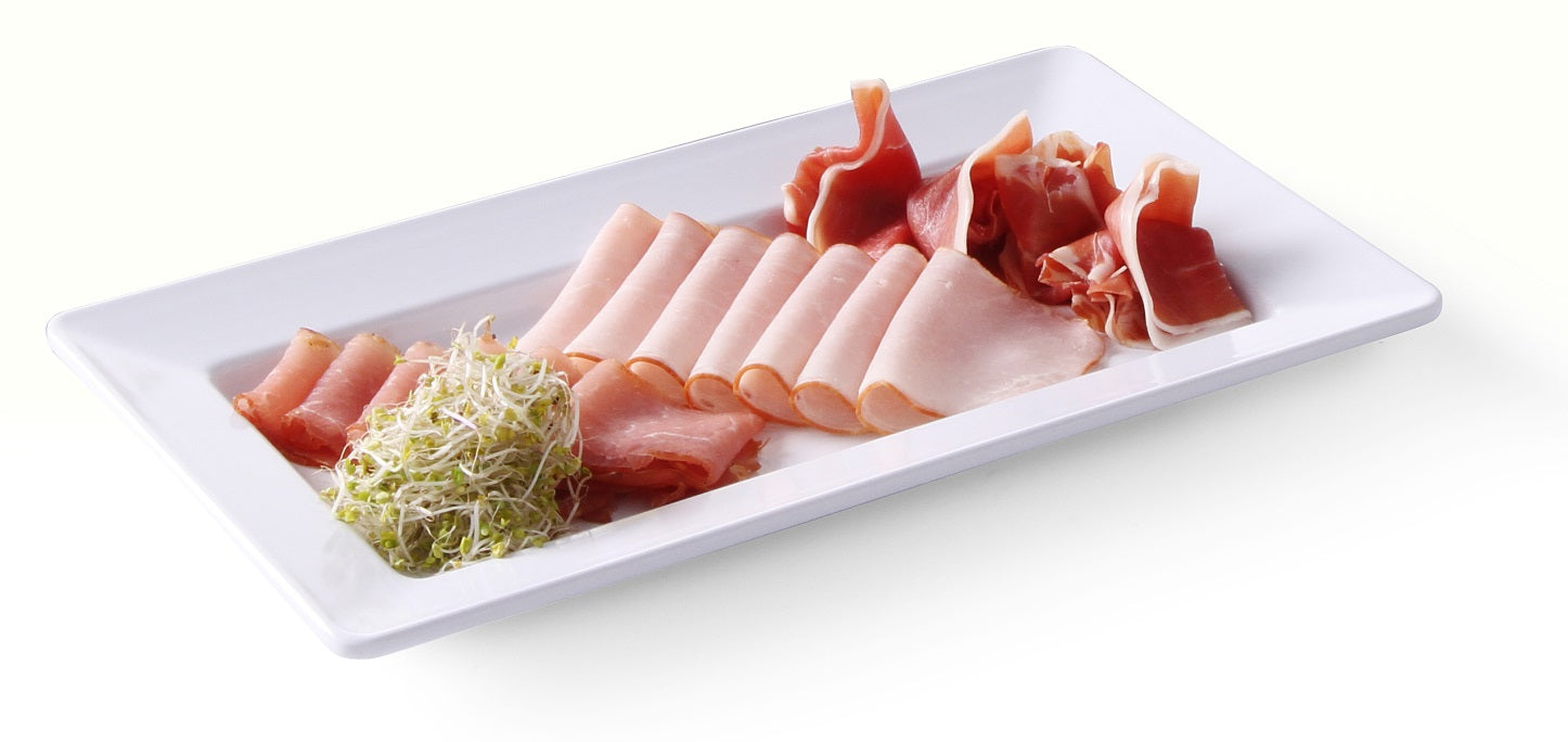 podnos melaminovy biely 49x27x5,6 cm 1