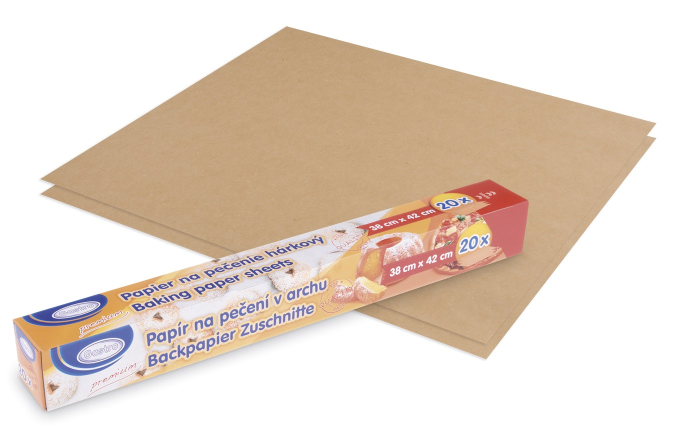 13115 papier na pecenie harkovy hnedy 38 x 42 cm 20 ks