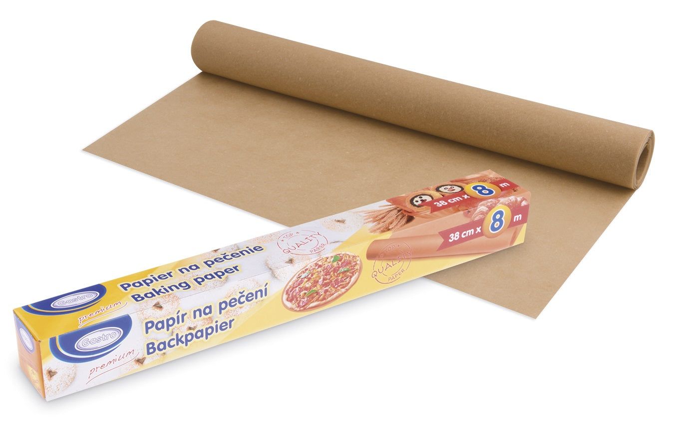 13121 papier na pecenie rolovany hnedy 38cm x 8m 1 ks