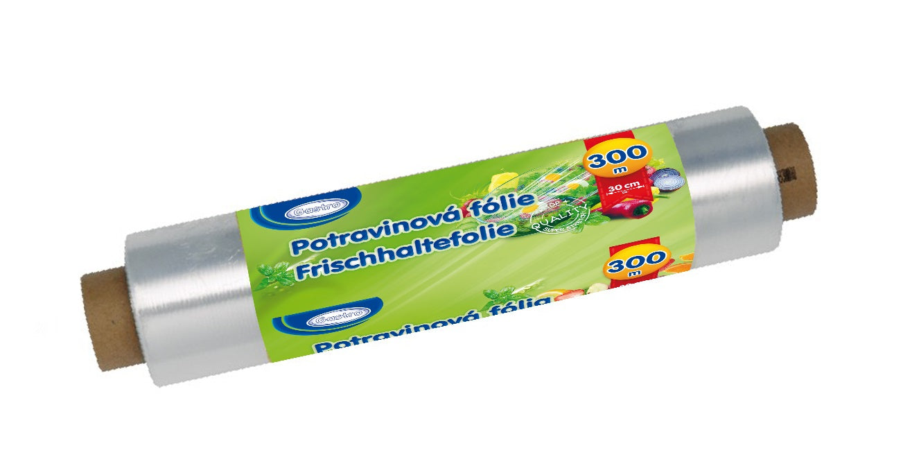 13139 1 potravinova folia pe 9 m 29cm x 300m jednotlivo balena 1 ks