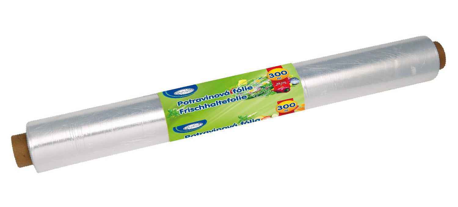 13145 1 potravinova folia pe 9 m 59cm x 300m jednotlivo balena 1 ks