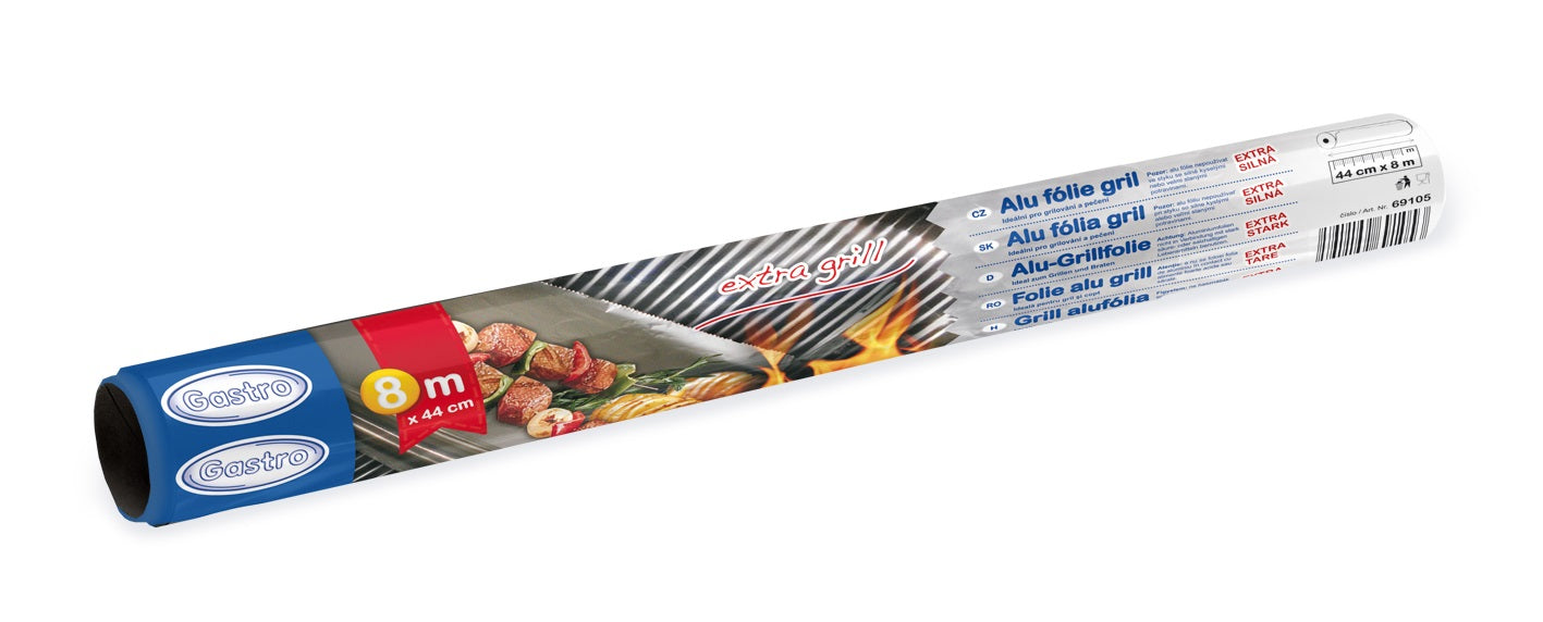 13154 1 alu folia na grilovanie 16 m 44cm x 8m jednotlivo balena 1 ks