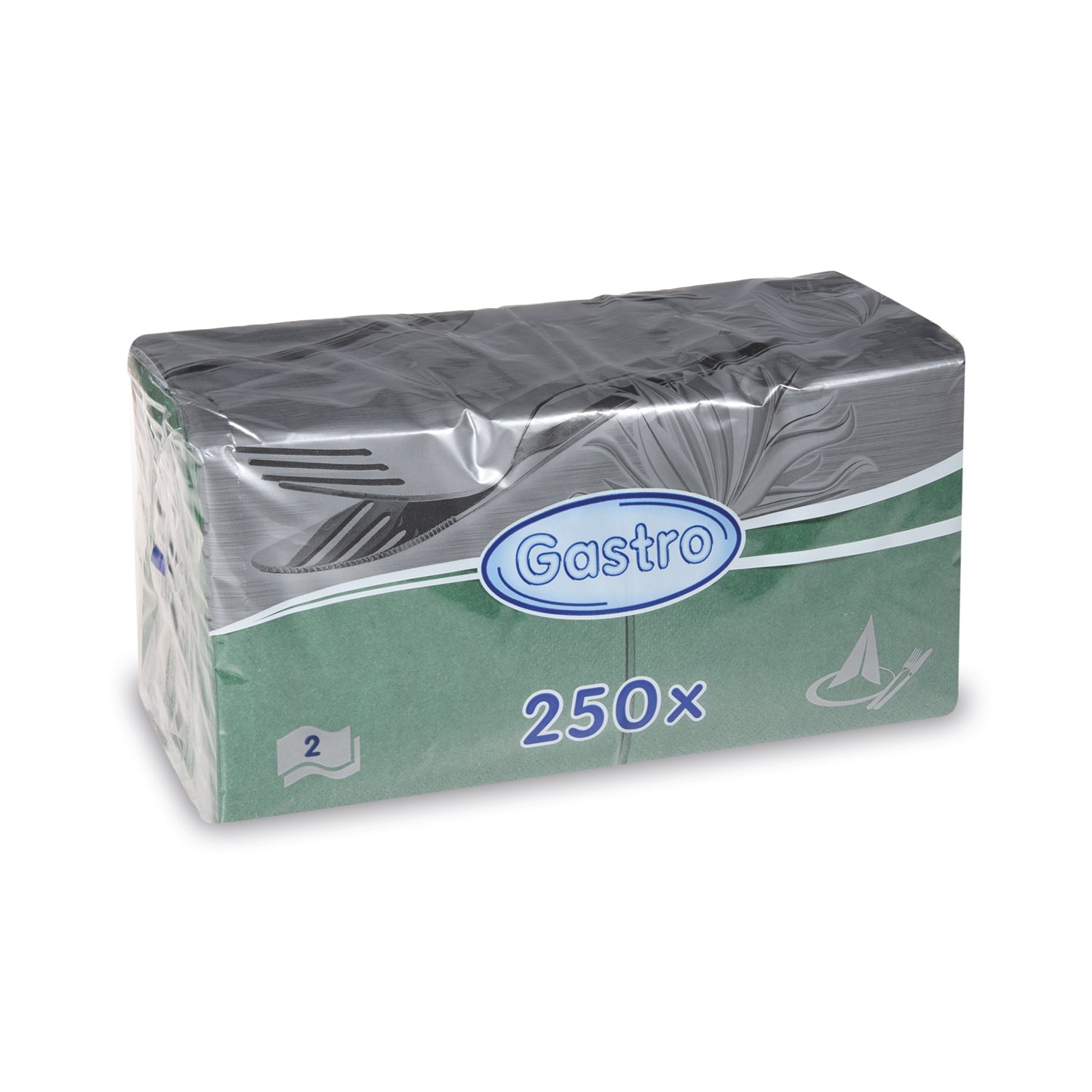 13292 1 obrusok 2vrstvy tmavozeleny 24 x 24 cm 250 ks