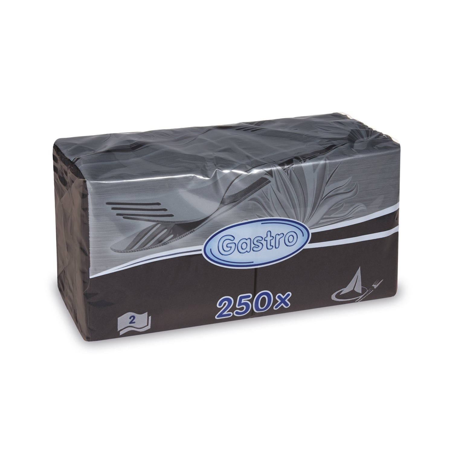 13295 1 obrusok 2vrstvy cierny 24 x 24 cm 250 ks