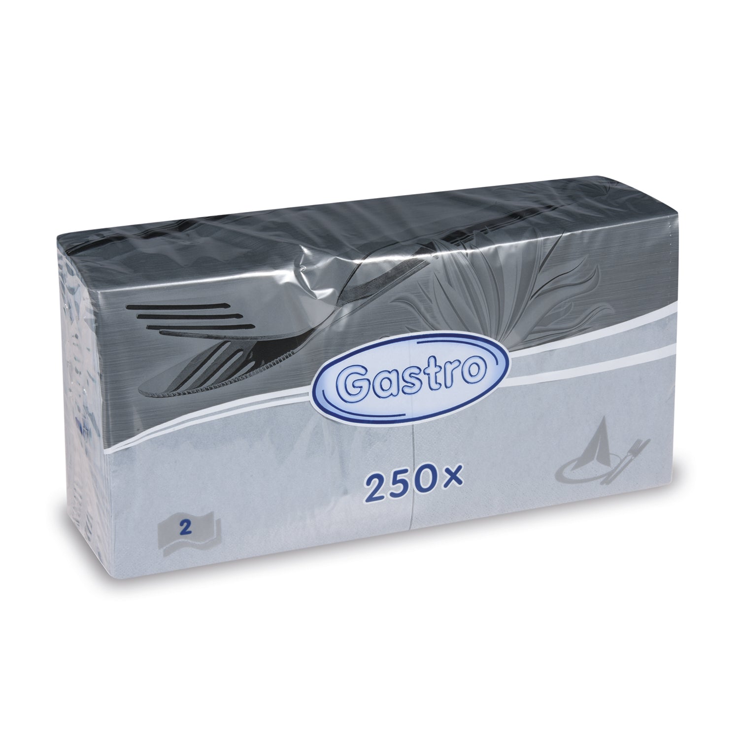 13301 1 obrusok 2vrstvy sedy 33 x 33 cm 250 ks