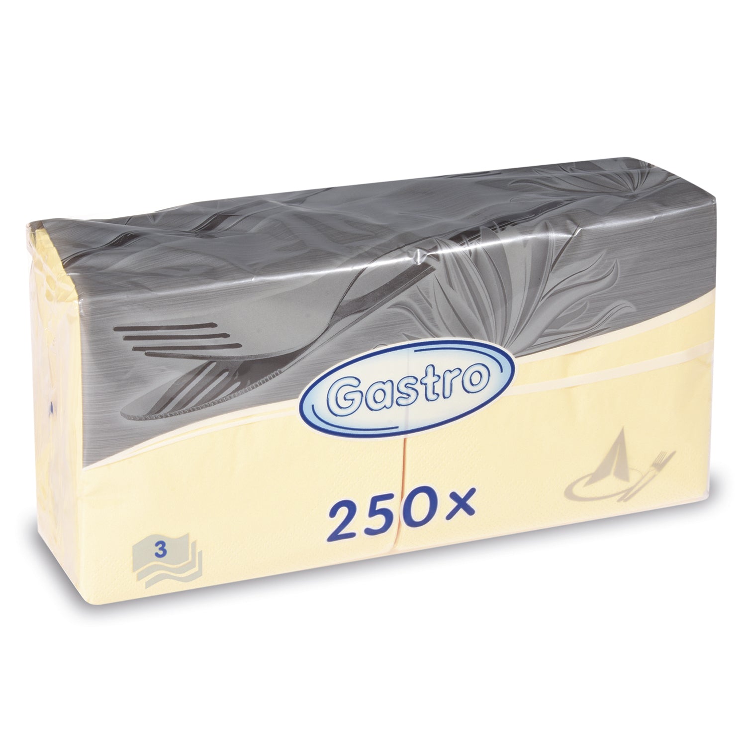 13361 1 obrusok 3vrstvy bezovy 40 x 40 cm 250 ks