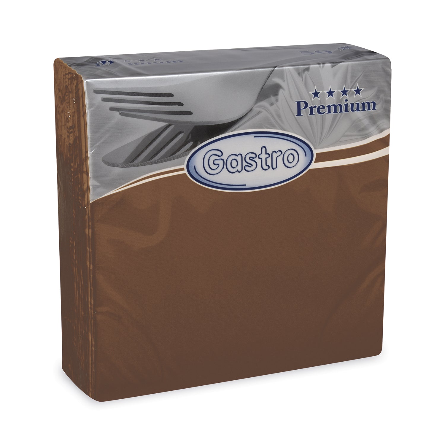 13433 1 obrusok premium hnedy 40 x 40 cm 50 ks