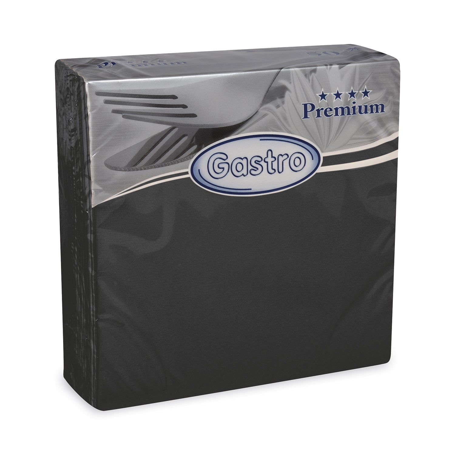 13436 1 obrusok premium cierny 40 x 40 cm 50 ks