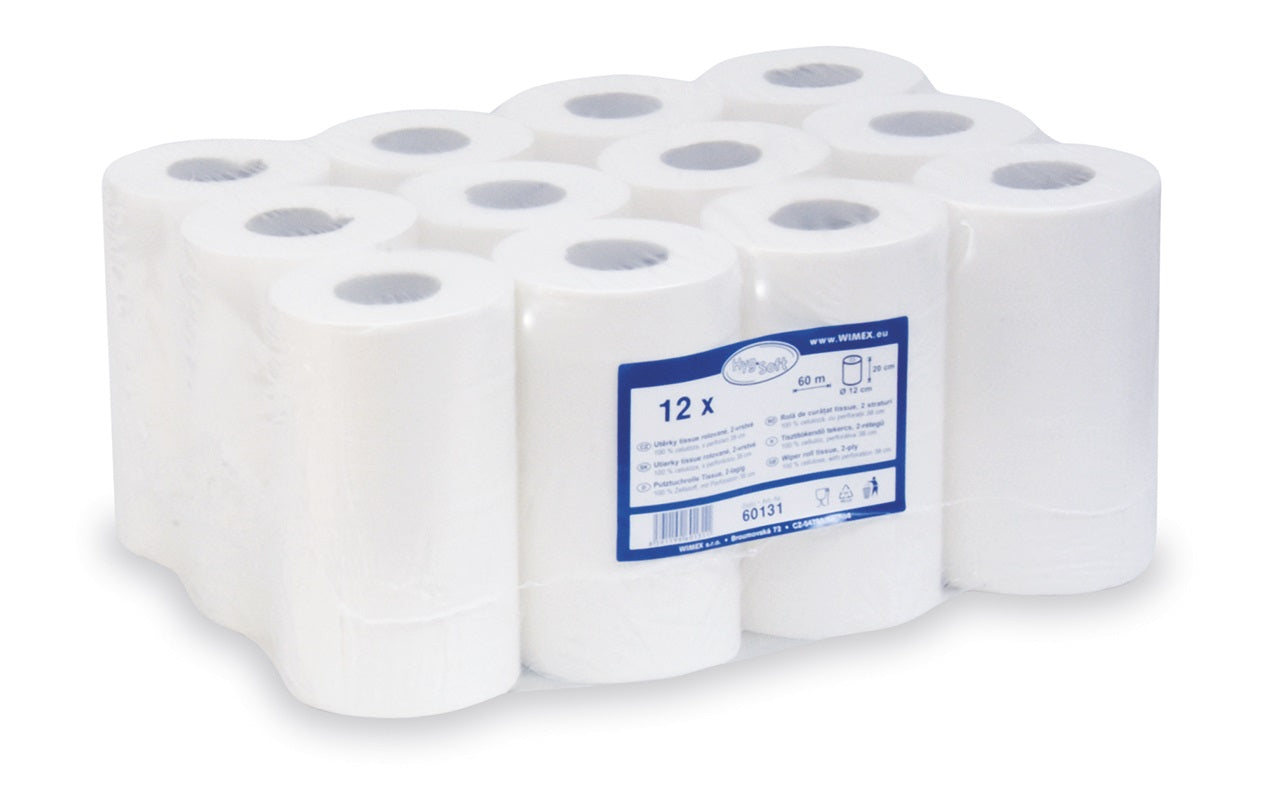 13586 2 utierka tissue rolovana 2vrstva 12cm 20cm x 60m 12 ks