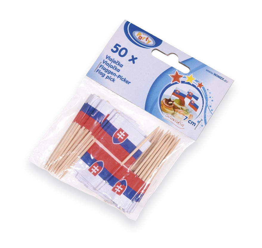 13685 1 napichovadlo vlajocka sk 7cm 50 ks