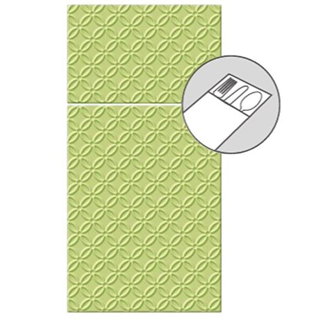 13751 obrusky 3vrstvove 16ks 40x40 cm zelene