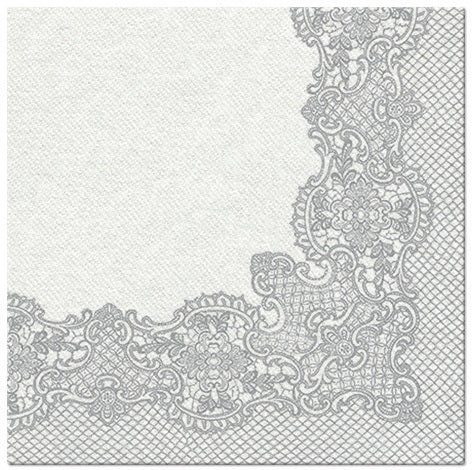 13814 1 obrusky 40x40 cm 50ks kralovska cipka strieborna