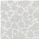 13817 1 obrusky 40x40 cm 50ks strieborne ruze