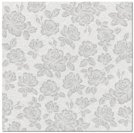 13817 1 obrusky 40x40 cm 50ks strieborne ruze