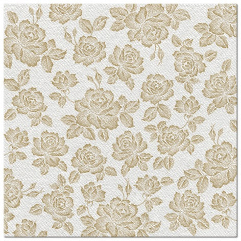 13820 1 obrusky 40x40 cm 50ks zlate ruze