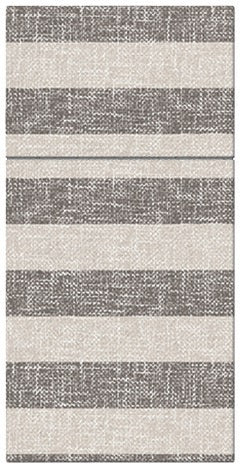 13874 obrusky airlaid 25ks 40x40 cm lanove pruhy hnede