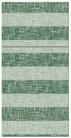 13916 obrusky airlaid 25ks 40x40 cm lanove pruhy zelene