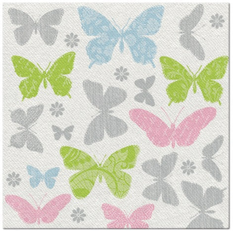 13955 1 obrusky airlaid 40x40 cm 50ks motyle