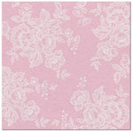 13979 1 obrusky airlaid 40x40 cm 50ks cipka ruzove