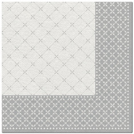 14054 obrusky airlaid 50ks 40x40 cm dekor strieborne