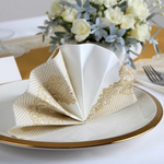 14057 1 obrusky airlaid 50ks 40x40 cm kralovska cipka zlata