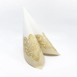 14057 2 obrusky airlaid 50ks 40x40 cm kralovska cipka zlata