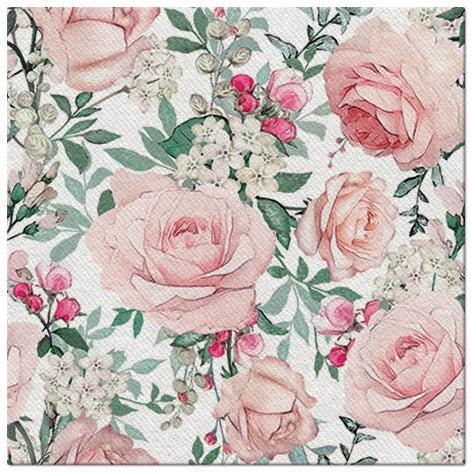 14078 obrusky airlaid 50ks 40x40 cm ruze