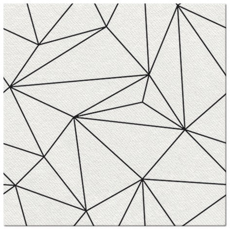 14126 obrusky airlaid 50ks 40x40cm biele geometricke ciary