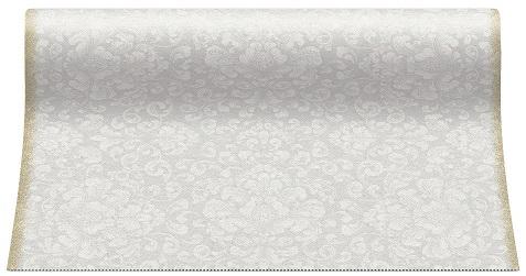 14219 rolka airlaid 40cm x 24m rococo biele