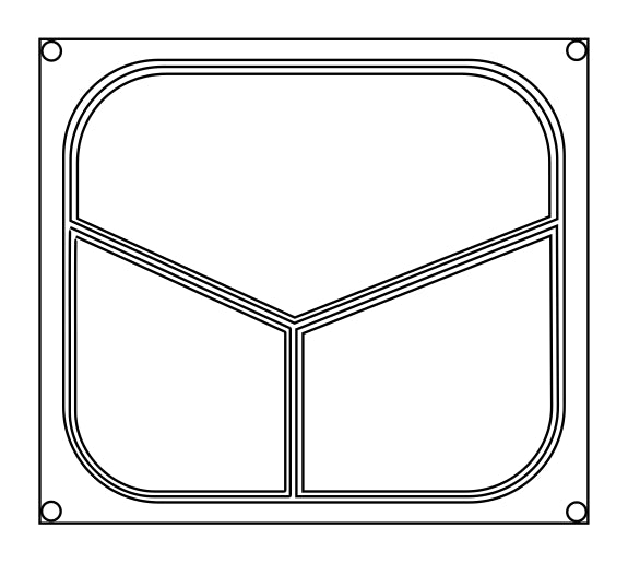 14333 matrica trojdielna pre misky 22 7x17 8x5 cm
