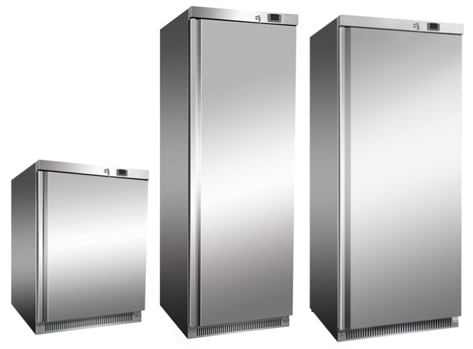 Mrazničky nerezové statické (Objem 570 l, Počet roštov 7, Rozmer 77,5x73,5x187 cm)