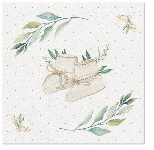 18063 1 obrusky airlaid 50ks 40x40cm hello baby