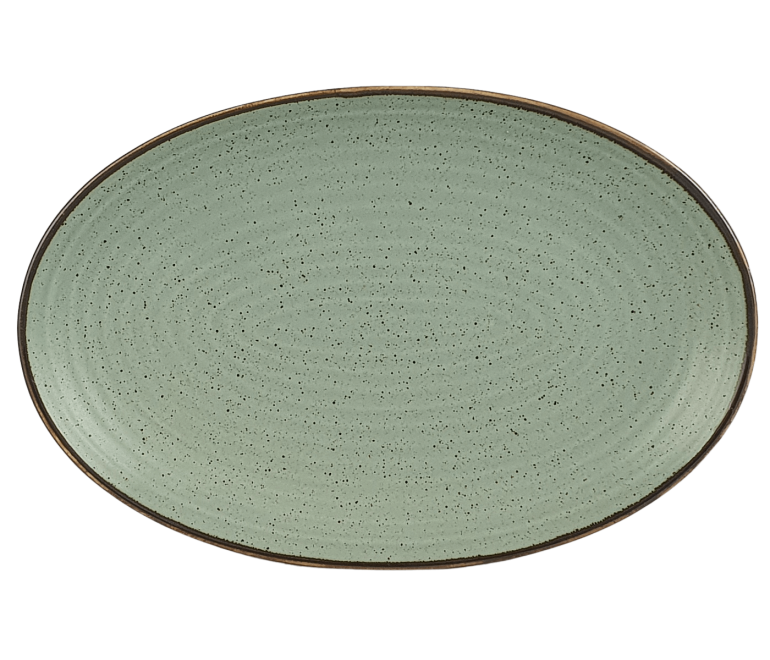 Circus zelený tanier oválny ø 31 cm