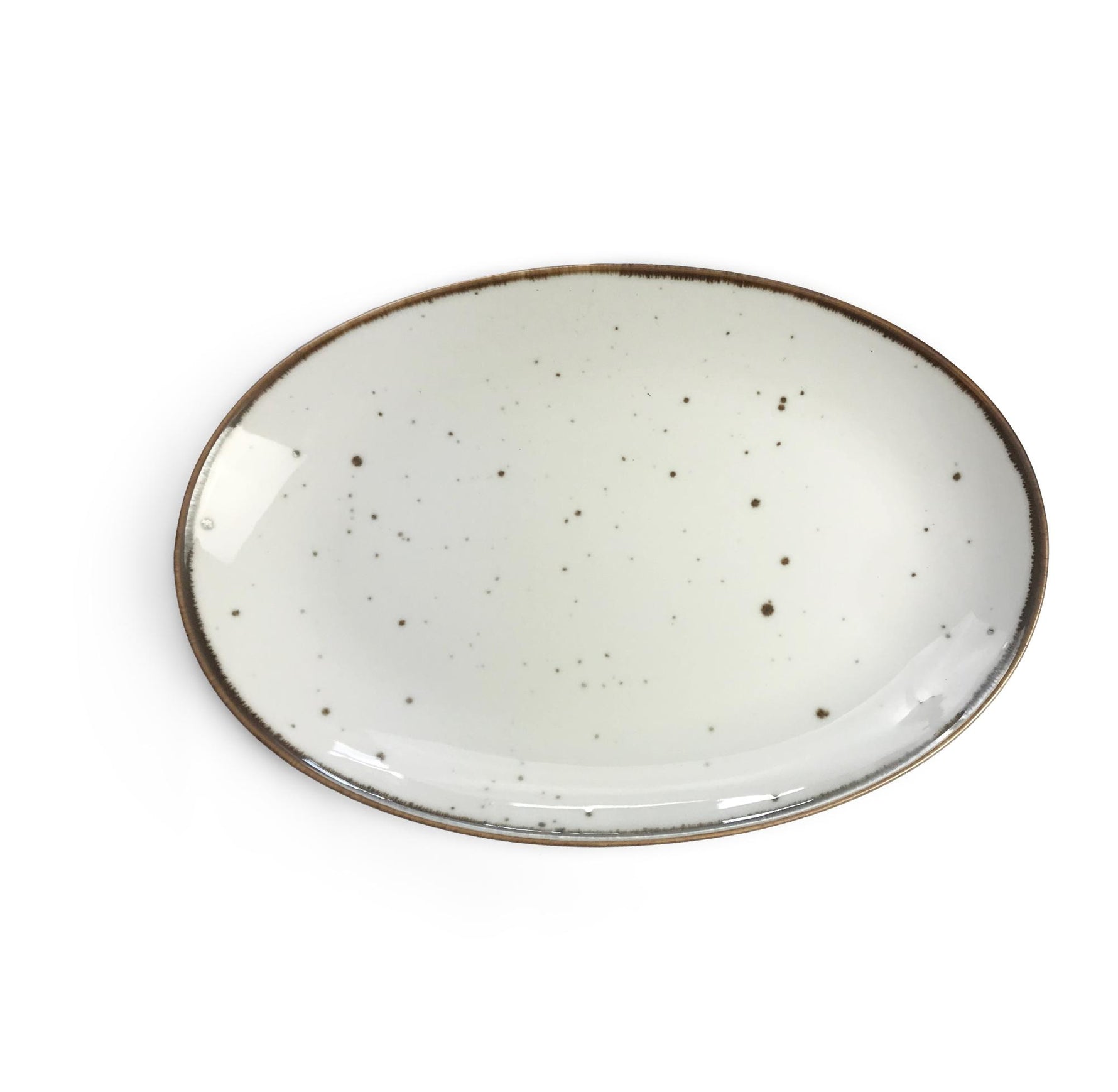 Cottage biely tanier oválny biely ø 31 cm