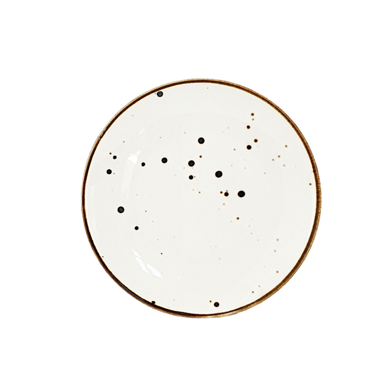 Cottage biely tanier plytký ø 17 cm