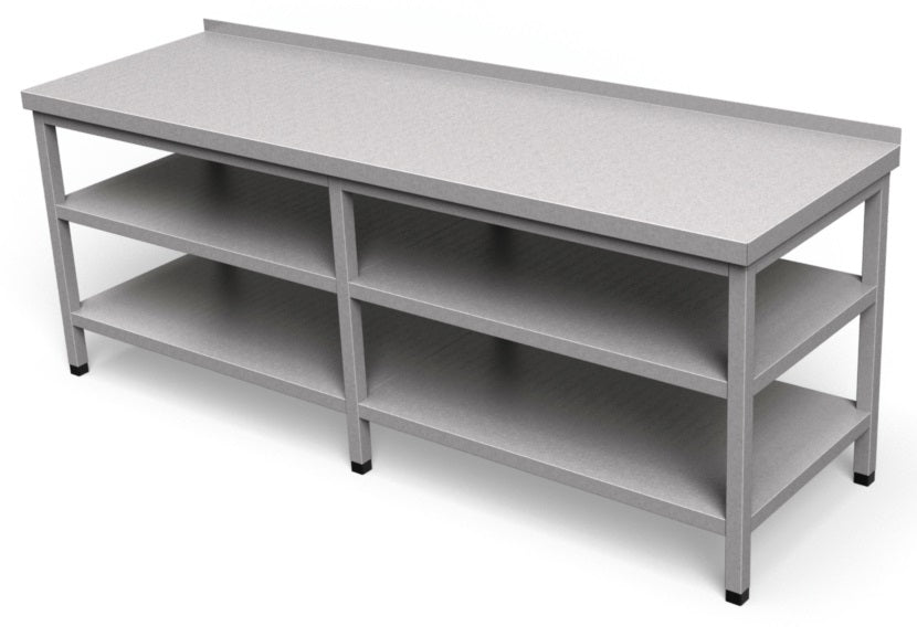 Pracovný stôl s dvoma policami dlhý PS 10