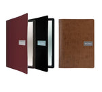 jedálny lístok kožený