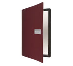 jedálne lístky A4 Kožený červený