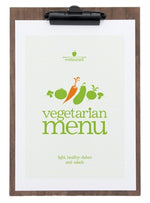 jedálne lístky A4 Doskový orech