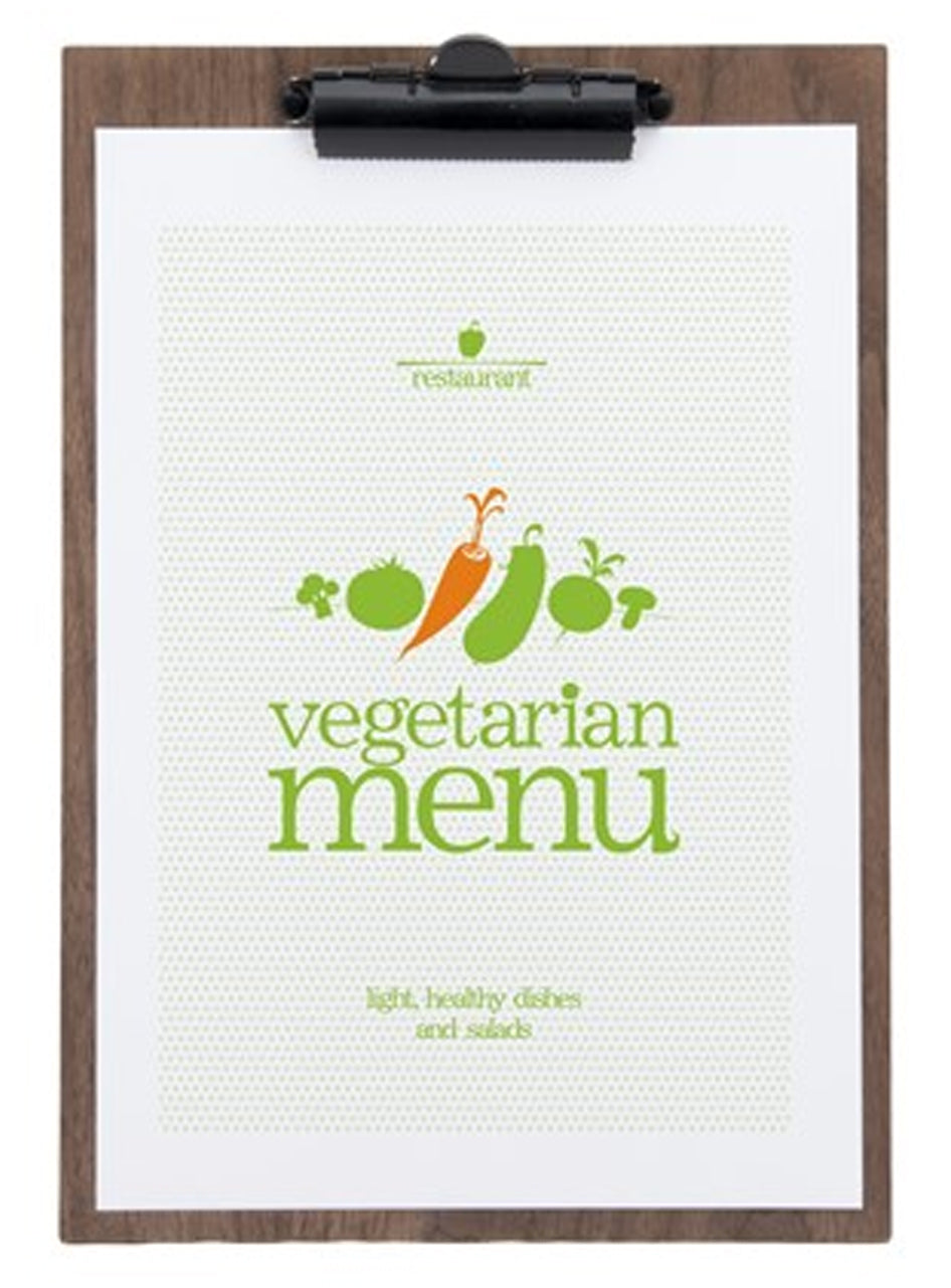 jedálne lístky A4 Doskový orech