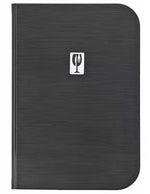 Jedálny lístok z PVC A4 čierny 2