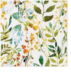 19457 1 obrusky airlaid 40x40 cm 50ks akvarelove listky