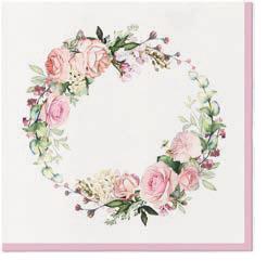 19463 1 obrusky airlaid 40x40 cm 50ks jemne ruze