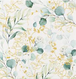 19472 obrusky airlaid 40x40 cm 50ks zlaty eukalyptus