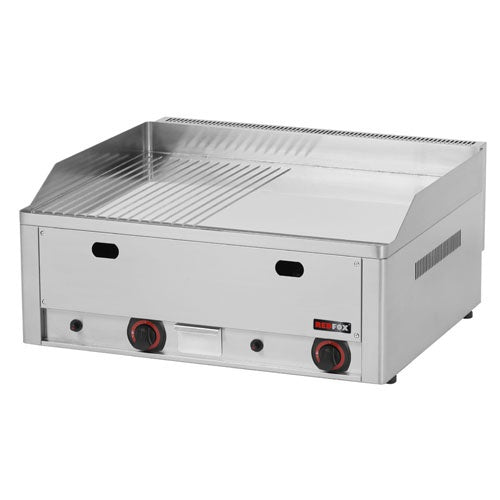 Gril plynový hladký / ryhovaný - chrómovaný