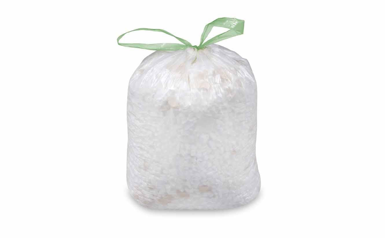 21234 vrecko do kosa hdpe zatahovacie biele 63x73 cm 60l 10 ks