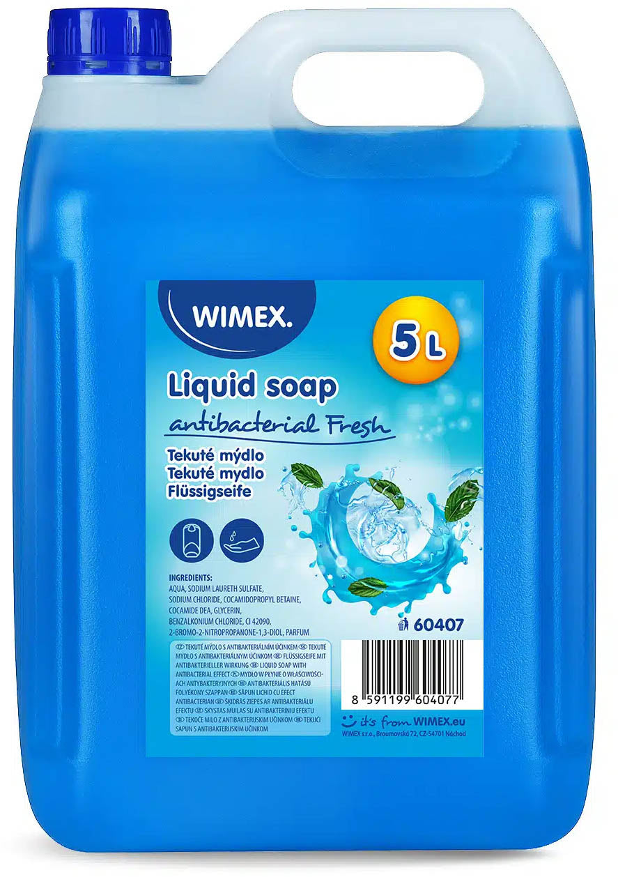21444 tekute mydlo antibakterialny fresh 5l do davkovaca 1 ks
