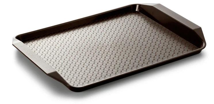 21504 podnos hnedy s uchytmi 42 5x30x3 5 cm