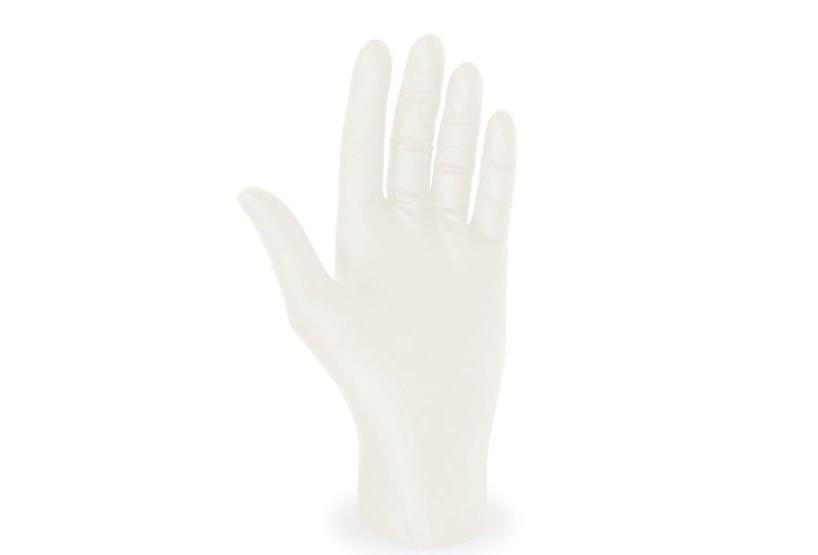 21858 rukavice latexove biele nepudrovane velkost l 100 ks