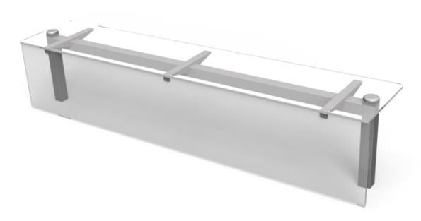 Hygienický zákryt HZS-04 (Dĺžka zákrytu 150 cm pre pult 4 x GN 1/1)